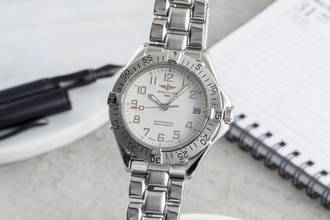 Thumbnail von Breitling Colt Automatic 300M Automatik Datum White Dial Edelstahl Herrenuhr Ref. A17035
