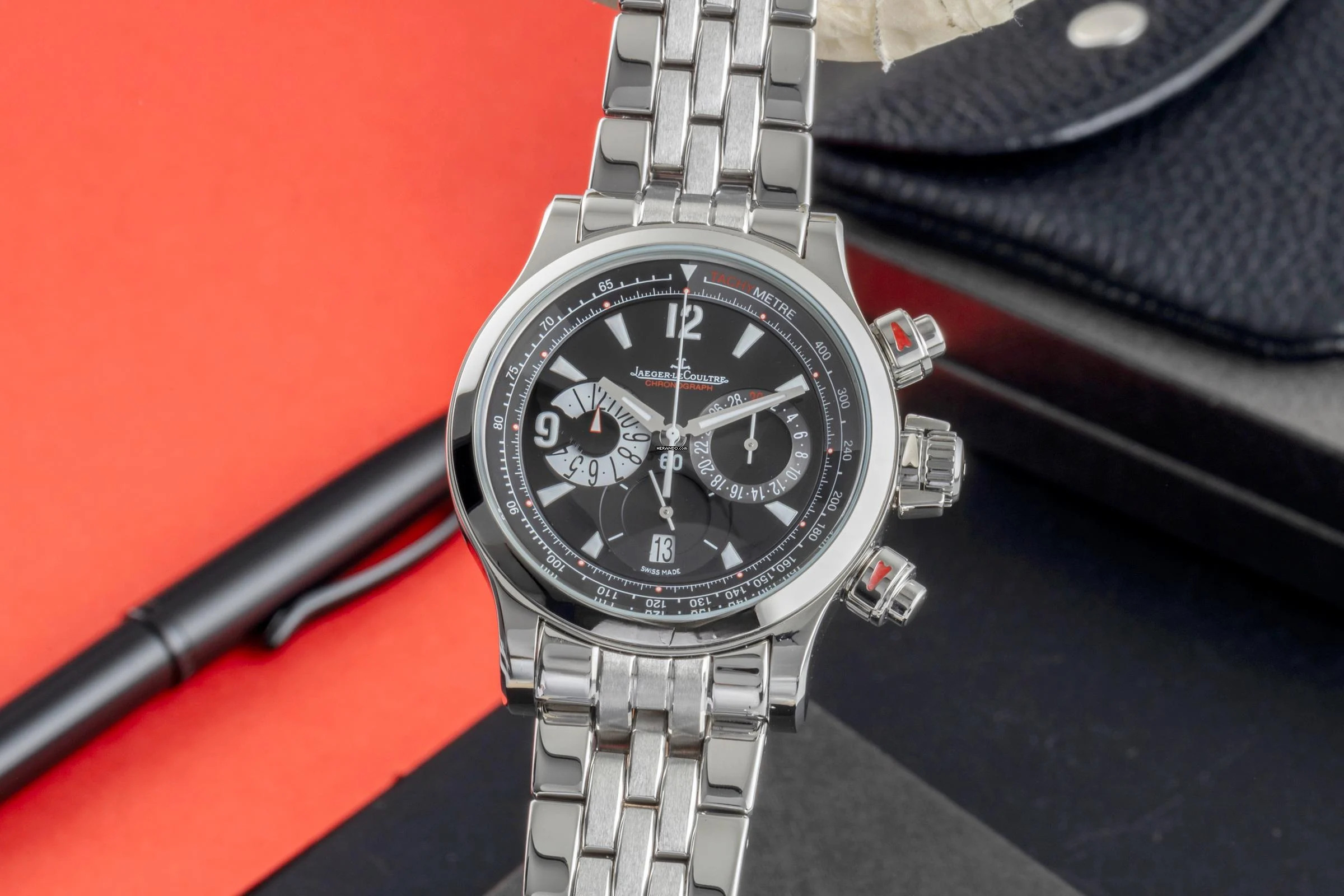  Jaeger-LeCoultre Master Compressor Chronograph Stahl Automatik Ref. Q1758470 146.8.25 B&P 