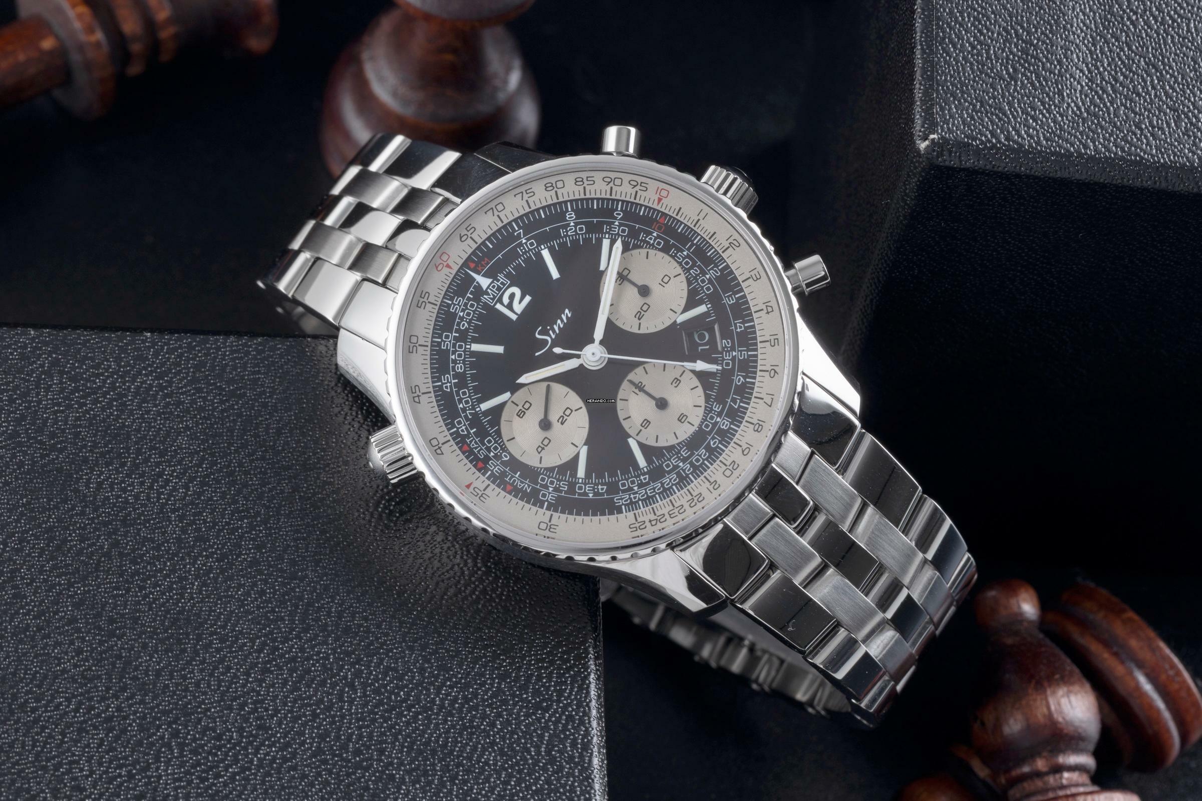 Thumbnail von Sinn 903 903St Navigationschronograph Edelstahl Automatik Herrenuhr Ref. 903.040 Box