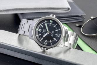 Thumbnail von IWC Aquatimer Automatic Black Dial Edelstahl Automatik Herrenuhr Ref. IW329002 B&P 2015