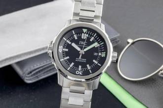 Thumbnail von IWC Aquatimer Automatic Black Dial Edelstahl Automatik Herrenuhr Ref. IW329002 B&P 2015