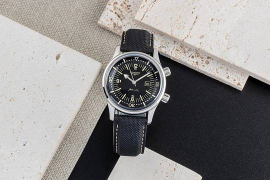  Longines Legend Diver Stahl Automatik Herrenuhr Ref. L3.374.4.50.0 B&P NP 2550  