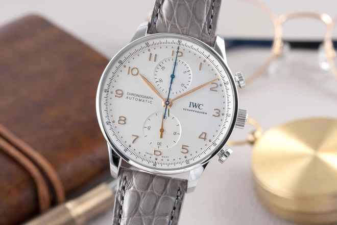  IWC Portugieser Chronograph Stahl Automatik Herrenuhr Ref. IW371604 
