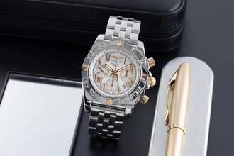 Thumbnail von Breitling Chronomat 44 Chronograph Stahl / Gold Automatik Ref. IB0110 B011G77PA