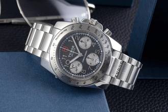 Thumbnail von Tudor Sport Chronograph Silver Dial Stahl Automatik Herrenuhr Ref. 20300 Papers