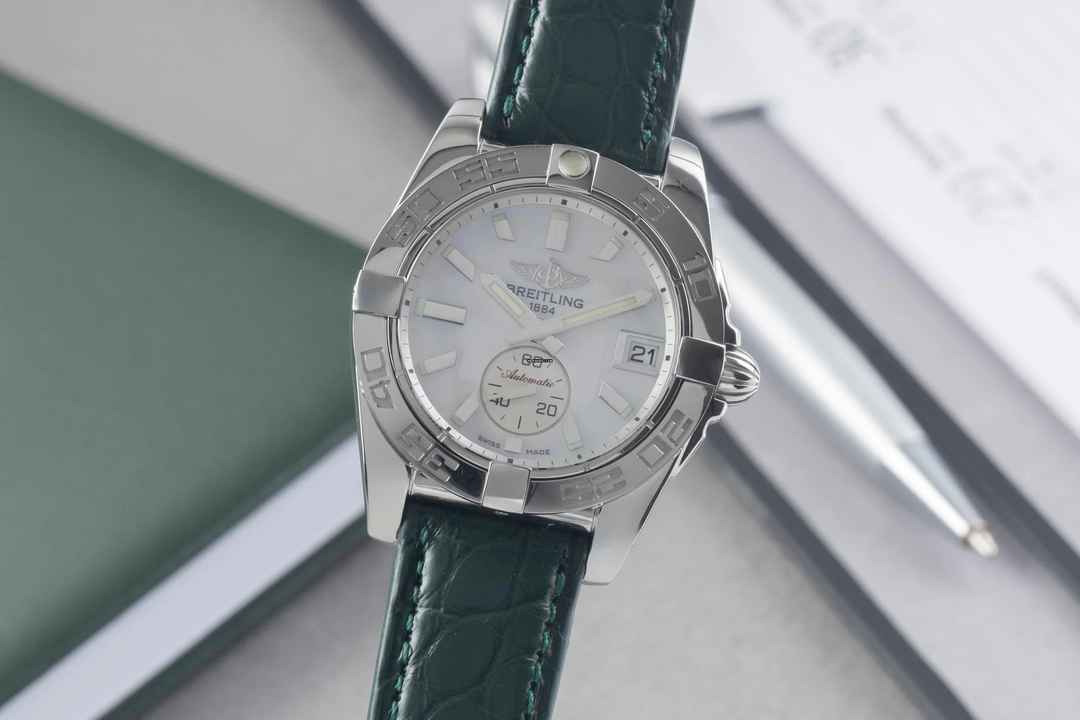  Breitling Galactic 36 MOP Dial Edelstahl Automatik Damenuhr Ref. A37330 