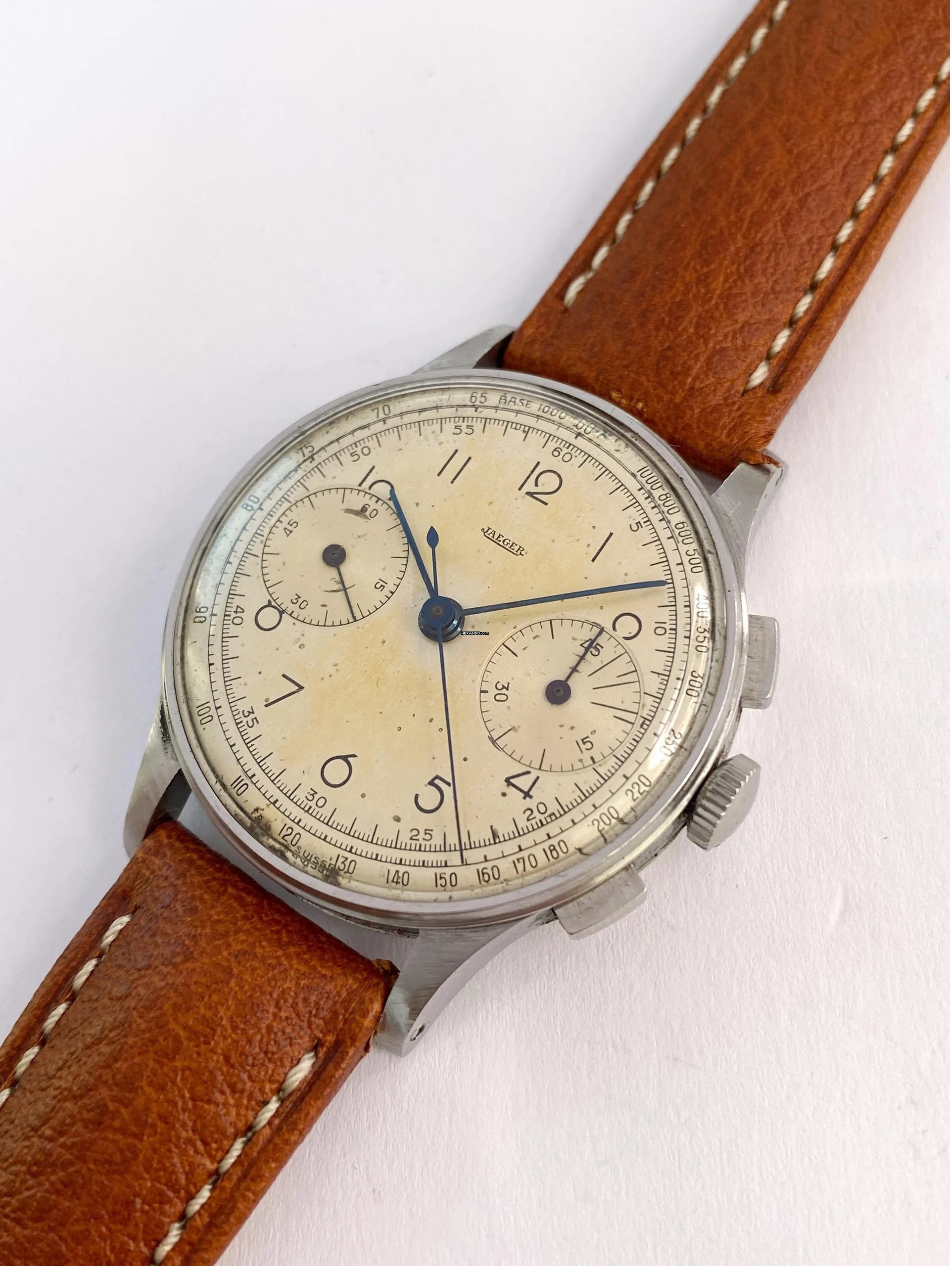 Thumbnail von Jaeger-LeCoultre Classic Vintage Chronograph Steel Jaeger-Only Dial 35mm unbekannt