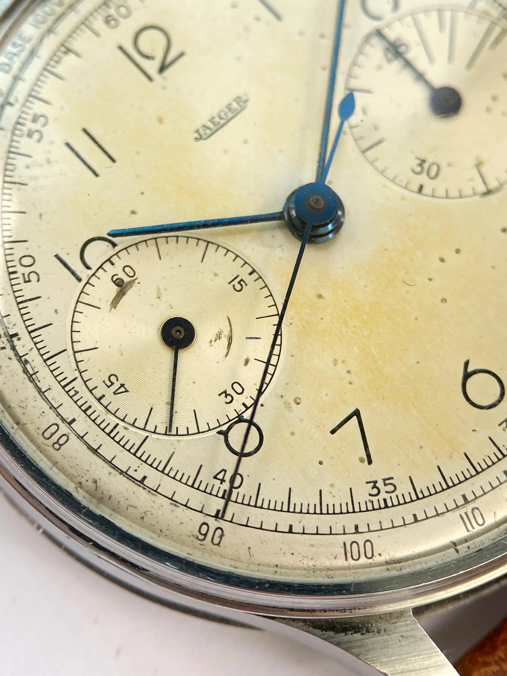 Thumbnail von Jaeger-LeCoultre Classic Vintage Chronograph Steel Jaeger-Only Dial 35mm unbekannt