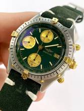 Thumbnail von Breitling Chronomat Serviced (560e) Chronomat Vintage Chronograph Green Grün 81950 81950