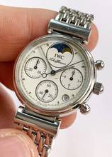 Thumbnail von IWC Da Vinci Chronograph Lady Moonphase ref 3736 Chronograph Quartz Mondphase Damen 3736