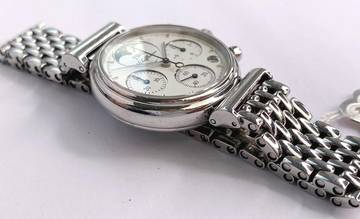 Thumbnail von IWC Da Vinci Chronograph Lady Moonphase ref 3736 Chronograph Quartz Mondphase Damen 3736