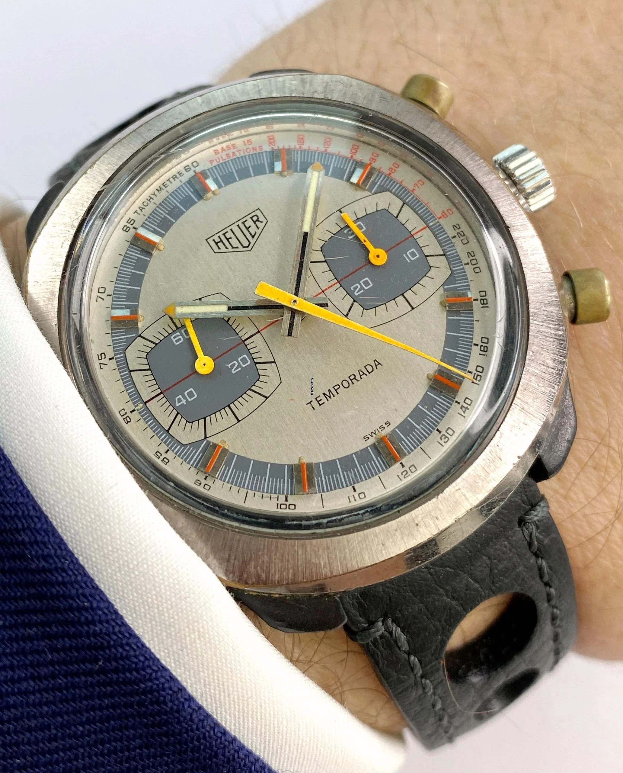  Heuer Vintage Temporada Chronograph Handwinding ref 733809 733809 