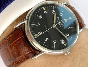 Thumbnail von IWC Portofino Automatic Serviced (400e) Portofino Military Automatic Black Military Dial ref 3513 3513