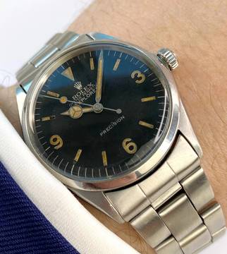  Rolex Explorer Super-Rare Explorer 34mm Vintage Original Dial ref 5500 5500 