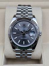 Thumbnail von Rolex Datejust 41 41mm 126334 Slate/Grey dial Jubilee Like New Full Set 3-2023
