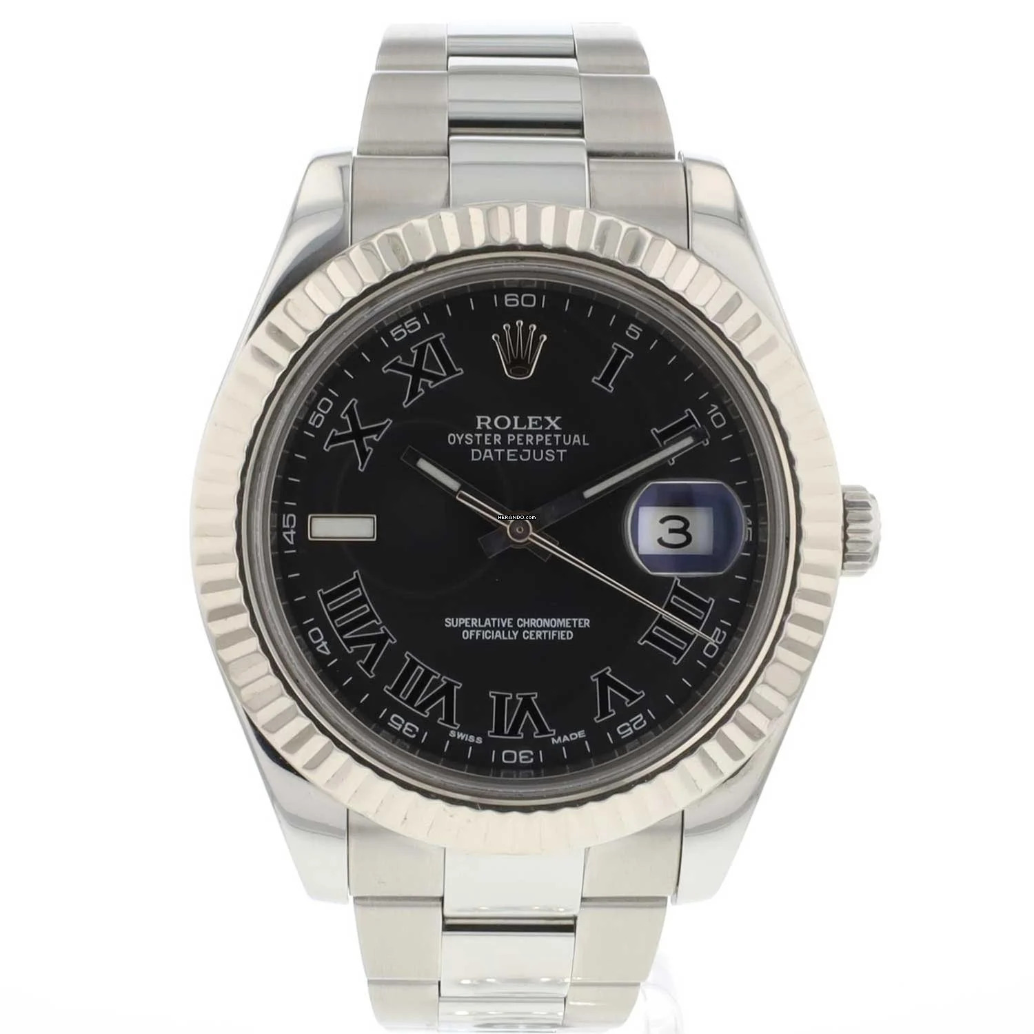  Rolex Datejust II Grey Roman Dial 