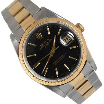  Rolex Oyster Perpetual Date 15223 Black dial Full Set TOP Condition 