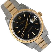 Thumbnail von Rolex Oyster Perpetual Date 15223 Black dial Full Set TOP Condition