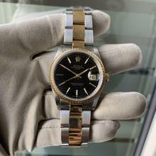 Thumbnail von Rolex Oyster Perpetual Date 15223 Black dial Full Set TOP Condition