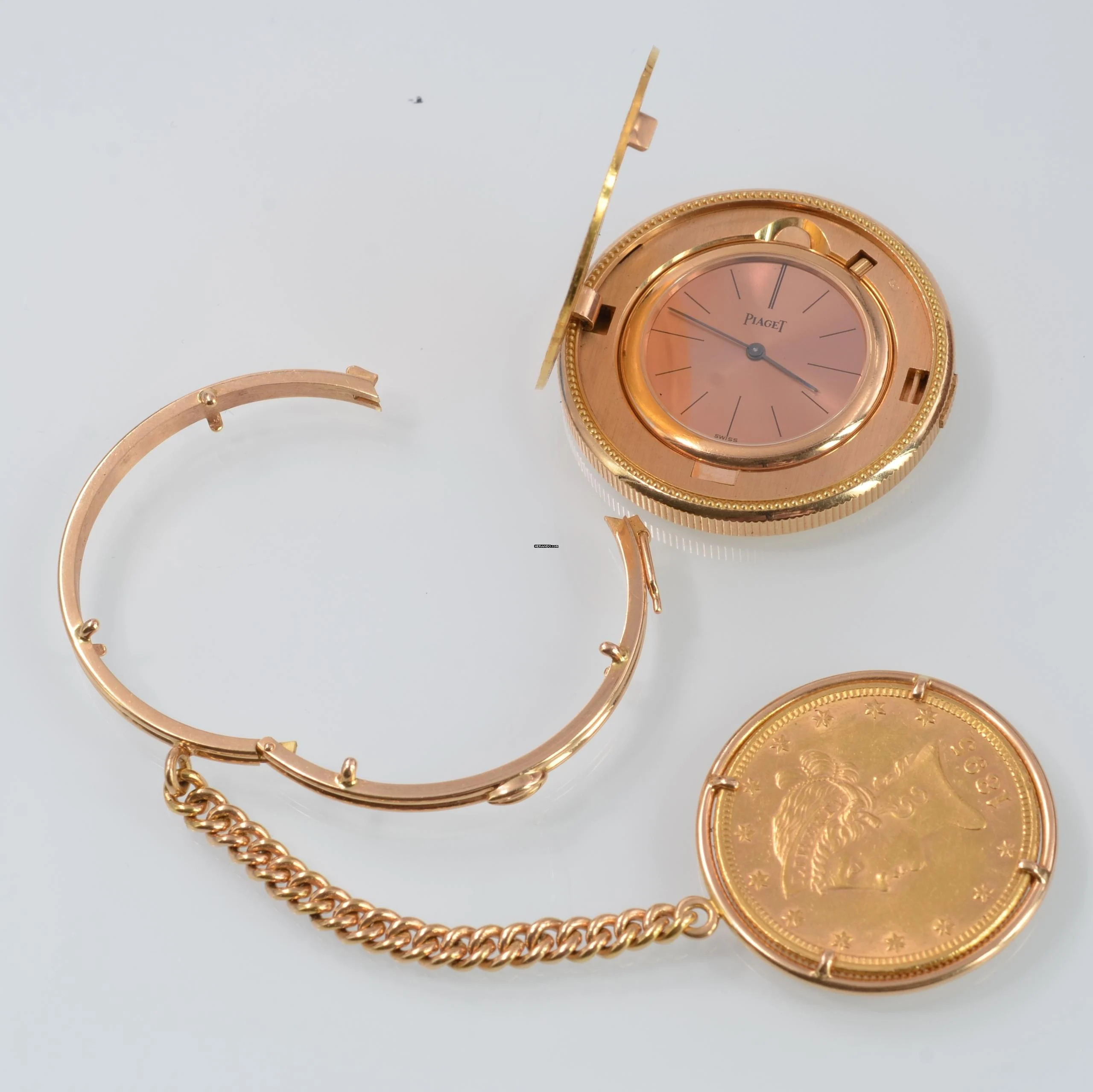 Thumbnail von Piaget Coin watch 20 dollars U.S.A. to double eagle yellow gold 18KT