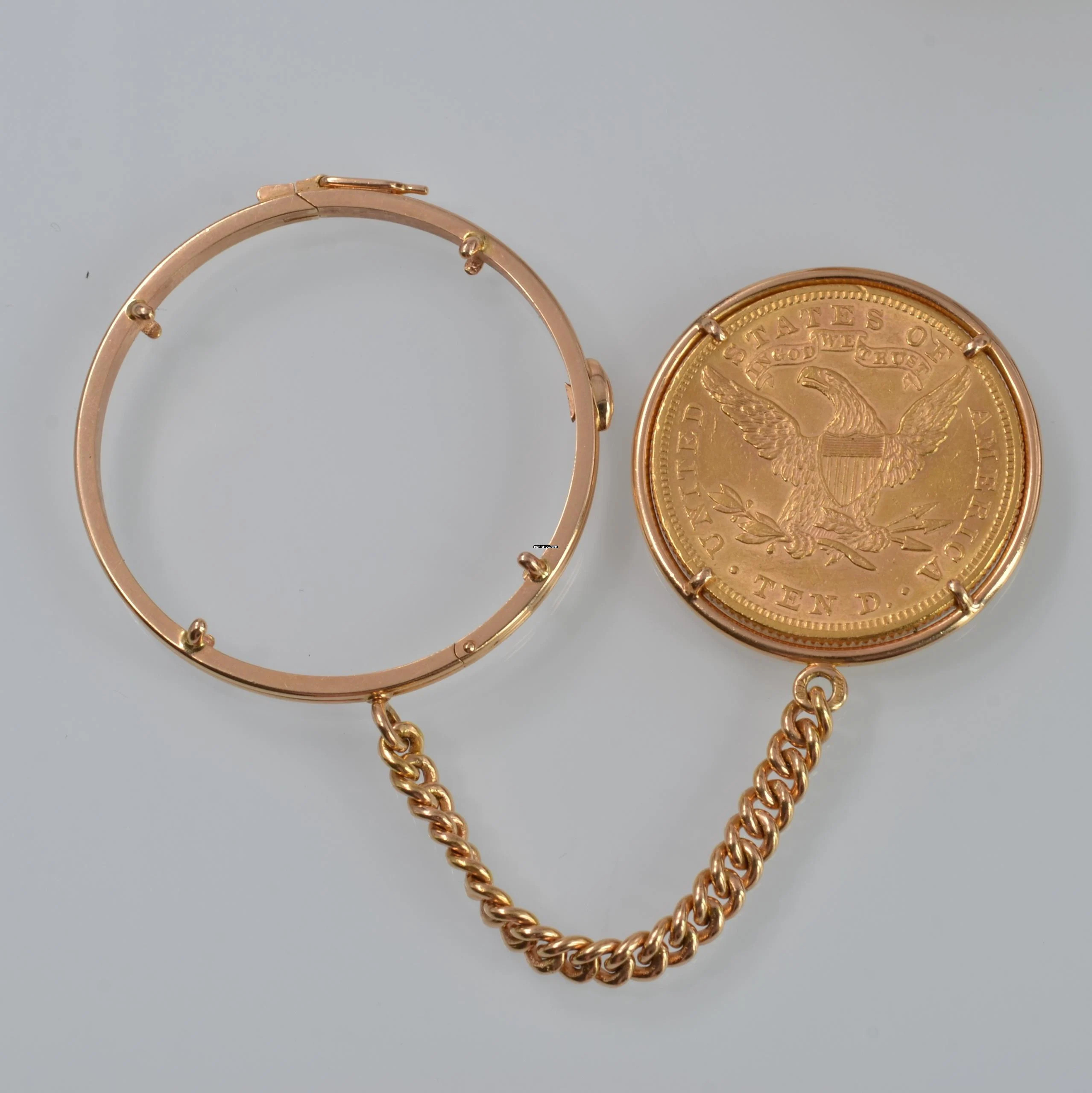 Thumbnail von Piaget Coin watch 20 dollars U.S.A. to double eagle yellow gold 18KT