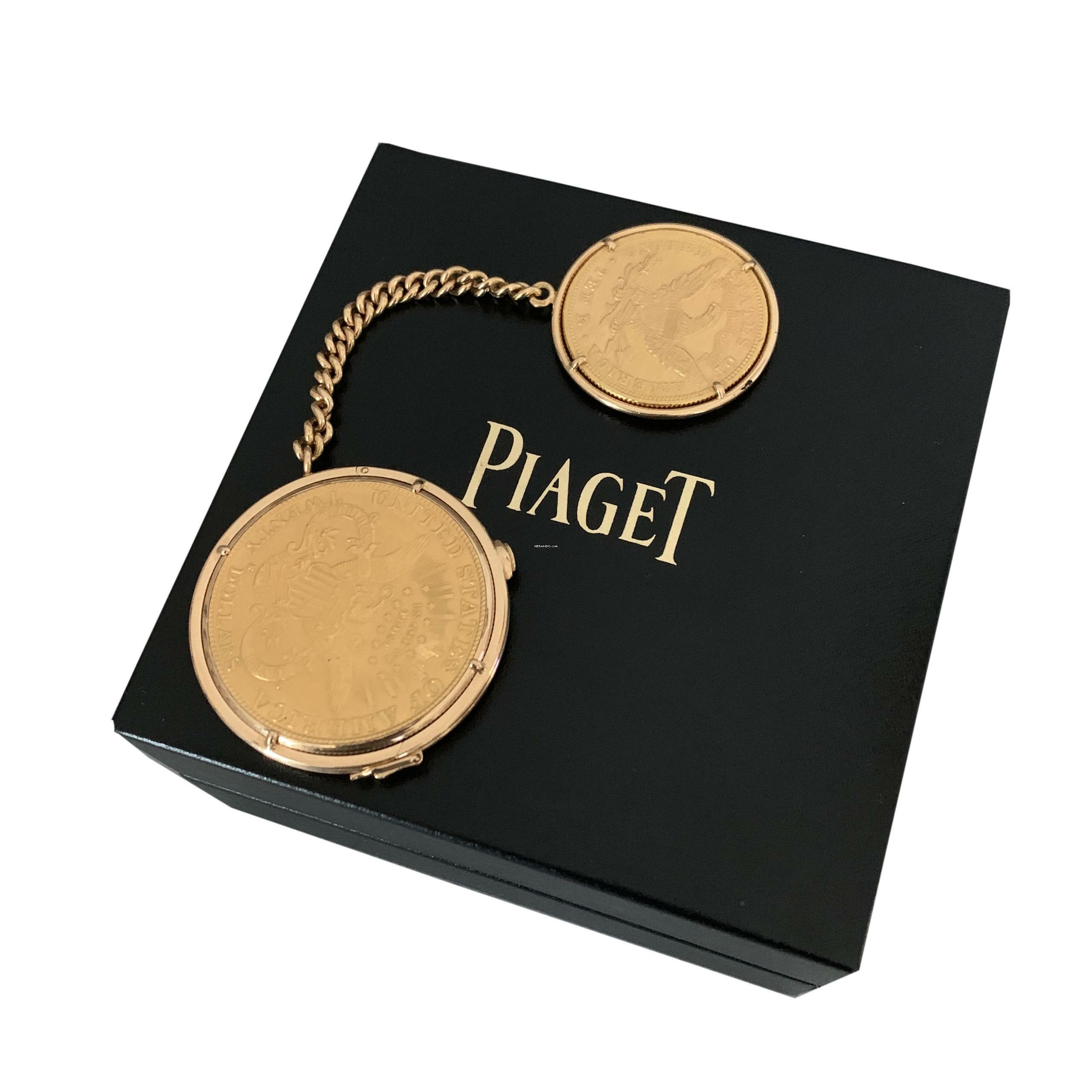Thumbnail von Piaget Coin watch 20 dollars U.S.A. to double eagle yellow gold 18KT