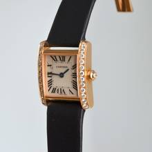 Thumbnail von Cartier Tank Française Ladies 20MM Factory diamonds rose gold 18KT