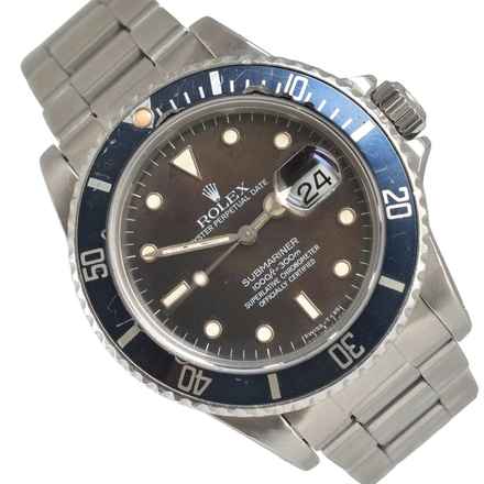  Rolex Submariner Date 16800 Date matt brown tritium dial 1985 Full Set 