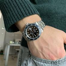 Thumbnail von Rolex Submariner Date 16800 Date matt brown tritium dial 1985 Full Set