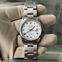 Thumbnail von Rolex Datejust 36 16200 White Romans dial 1998 Full Set