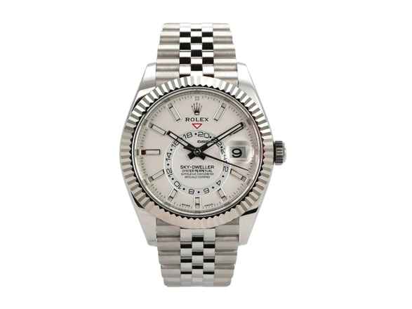  Rolex Sky-Dweller 326934 Weiß Jubile-Band 