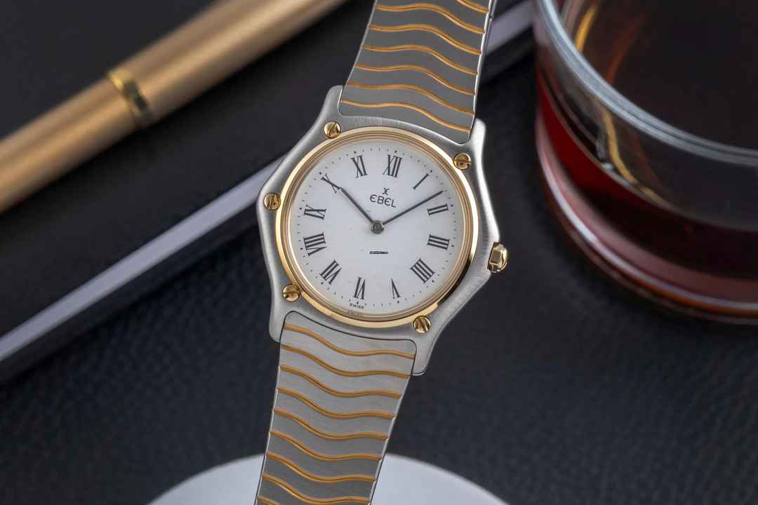  Ebel Classic Wave Stahl / Gold Quarz Damenuhr Ref. 181909 Klassiker 