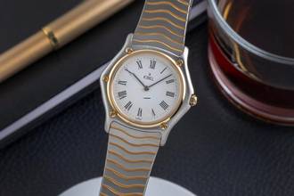 Thumbnail von Ebel Classic Wave Stahl / Gold Quarz Damenuhr Ref. 181909 Klassiker