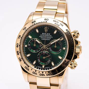  Rolex Daytona – John Mayer Green Yellowgold – 116508 – like NEW – 03/2017 Full Set 