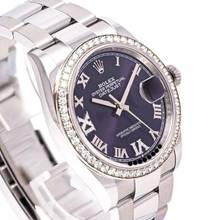 Thumbnail von Rolex Datejust 36 Lila Factory Diamond – 126284RBR – like NEW – 03/2023 Full Set Lc100