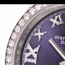 Thumbnail von Rolex Datejust 36 Lila Factory Diamond – 126284RBR – like NEW – 03/2023 Full Set Lc100