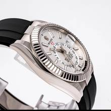 Thumbnail von Rolex Sky-Dweller Whitegold Oysterflex 42 White – 336239 – like NEW – 07/2023 Full Set