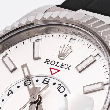  Rolex Sky-Dweller Whitegold Oysterflex 42 White – 336239 – like NEW – 07/2023 Full Set 