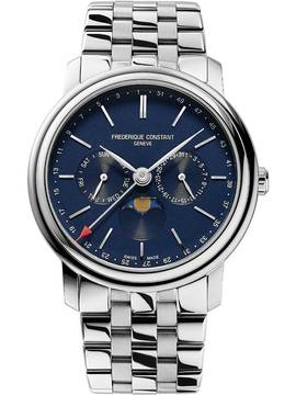  Frederique Constant Classics Business Timer FC-270N4P6B Classic Moonphase Herrenuhr 40mm 