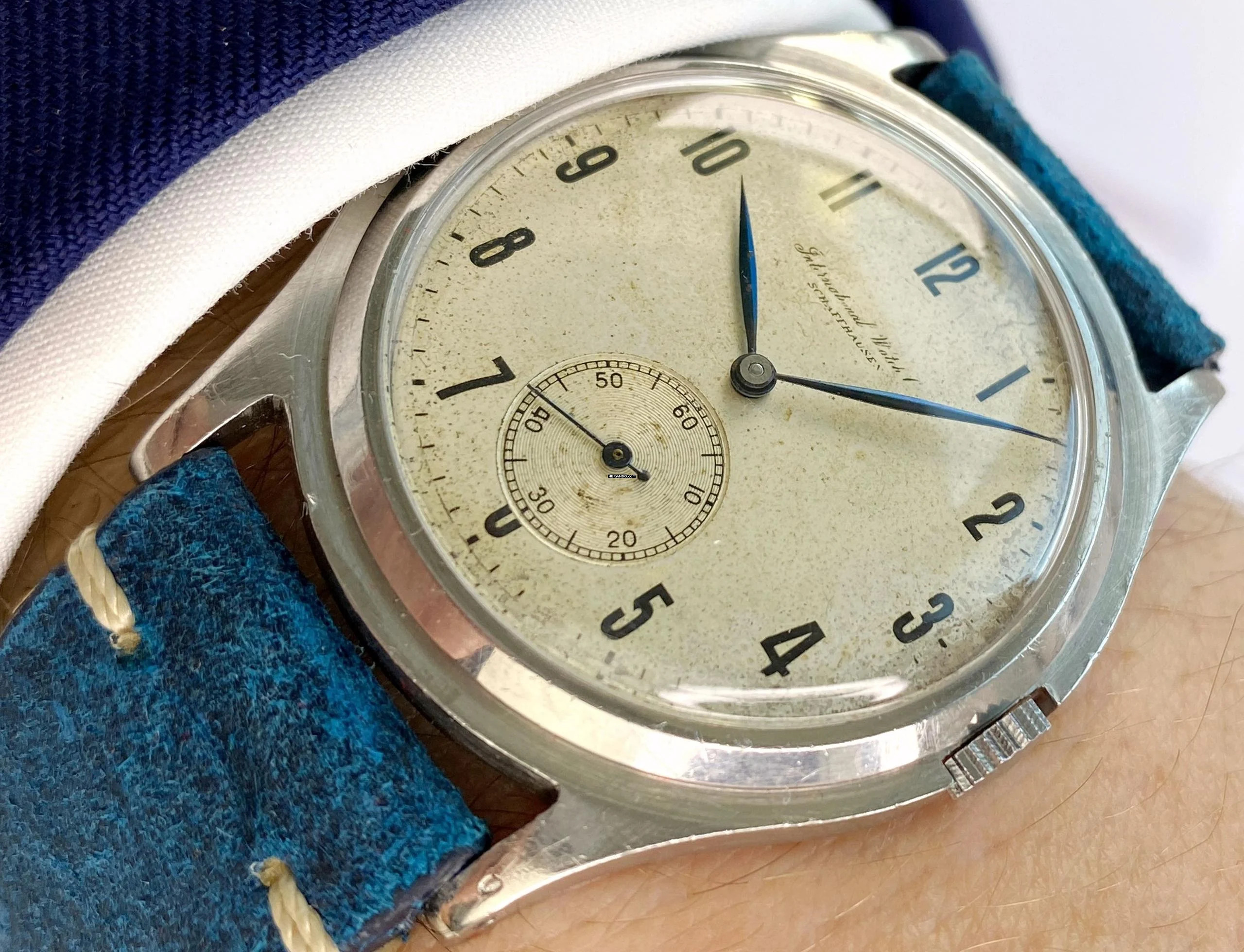 IWC Vintage Hermet Serviced 38mm Oversize Jumbo