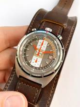 Thumbnail von Breitling Serviced (650e) Bullhead Vintage Chronograph ref 7101 Brown Dial Pupitre 7101