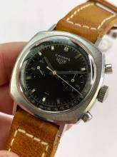 Thumbnail von Heuer Camaro Vintage Chronograph Black Dial ref 7743 37mm 7743