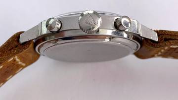 Thumbnail von Heuer Camaro Vintage Chronograph Black Dial ref 7743 37mm 7743