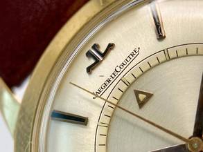 Thumbnail von Jaeger-LeCoultre Memovox Servierte (580e) Memovox Solid Gold Bumper Automatik Datum 37mm