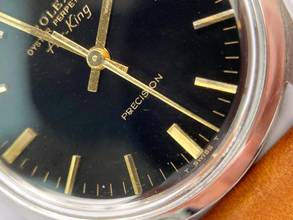 Thumbnail von Rolex Air King Vintage Air King Black Gilt Original Dial ref 5500 5500