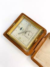 Thumbnail von Angelus Table Clock Tisch Uhr Triple Date Moonphase 8 Days Power Reserve Reise Uhr unbekannt