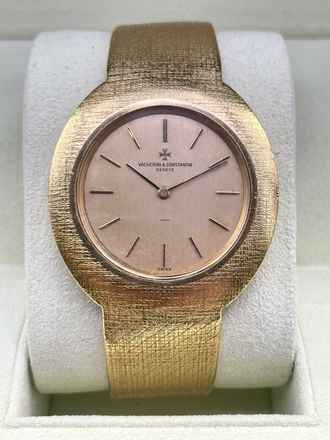  Vacheron Constantin Classic Vintage 1960-1970 FULLGOLD 18KT. Rare Vintage Men's Watch 40x40mm handwinding 
