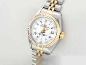 Thumbnail von Rolex Lady-Datejust Edelstahl Gelbgold 750 Diamanten Automatik Gold Stahl Stainless Steel 18kt Yellow Gold Jubilé-band Chronometer Oyster White Dial