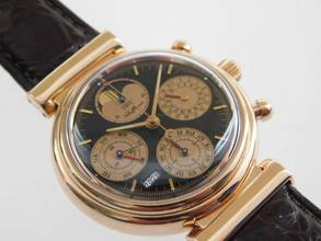 Thumbnail von IWC Da Vinci Perpetual Calendar 18 Karat Rotgold Da Vinci Ewiger Kalender im Traumzustand 18 Kt Rotgold mit original Schließe und neuem Krokoband.