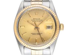 Thumbnail von Rolex Datejust 36 Ref.16013 1985 Box&Beschreibung sehr gut Vintage Datejust Stahl 18kt Gelbgold open 6/9